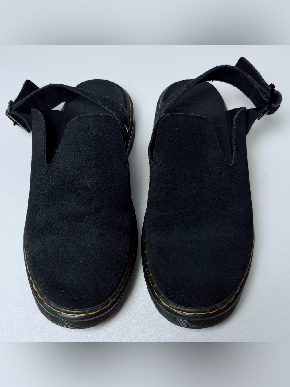 Dr. Martens Carlson Slingback Mules Leather Black Size 7 US M Size 8 US L - Picture 3 of 10